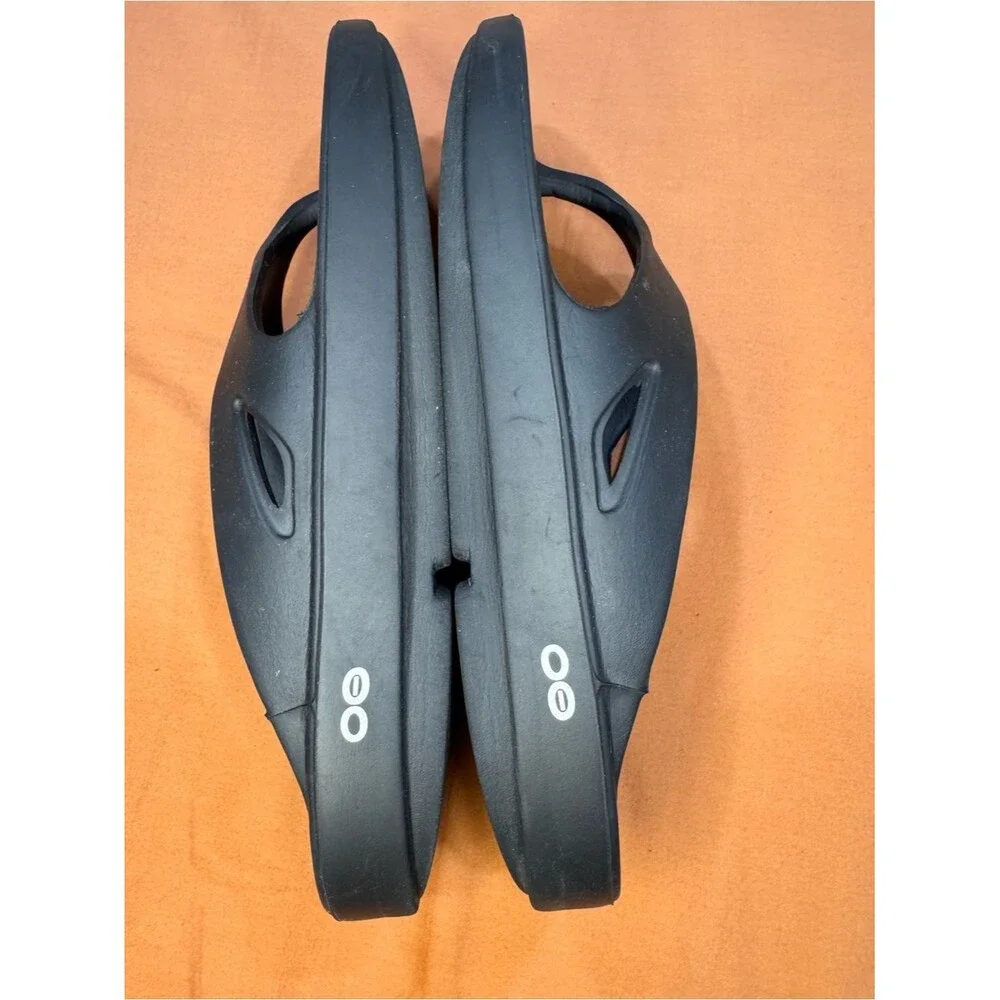 Oofos OOriginal Recovery Sandals Black Men 11 Women 13 Slip On Thong Flip Flops